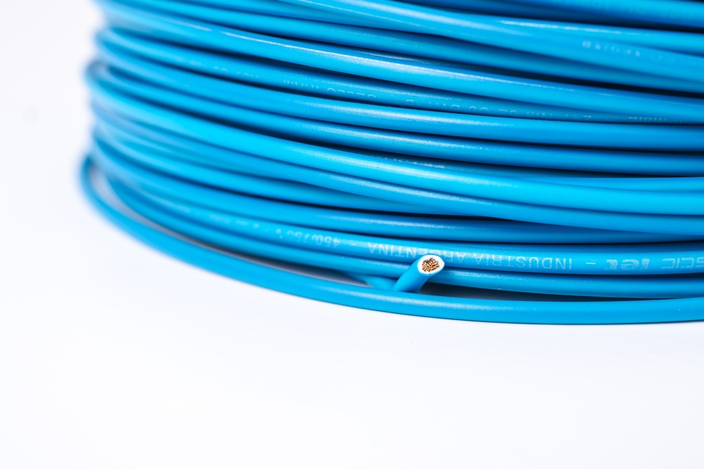 Cable Unipolar 4mm Argenplas Celeste