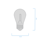 Lampara filamento Deco 0.65w Macroled calido