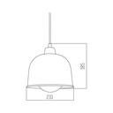 ARTEFACTO COLGANTE FYLLO VERDE LEUK