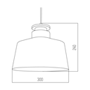 ARTEFACTO COLGANTE ZAREK LEUK BLANCO