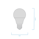 BULBO A60 MACROLED 10W E27 AC180-240V FRIO 6500K