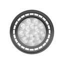 AR111 MACROLED ECO GRIS 15W GU10 AC100-240V FRIO 6000K 25º