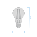 BULBO A60 FILAMENTO MACROLED 4W E27 AC180-265V AZUL