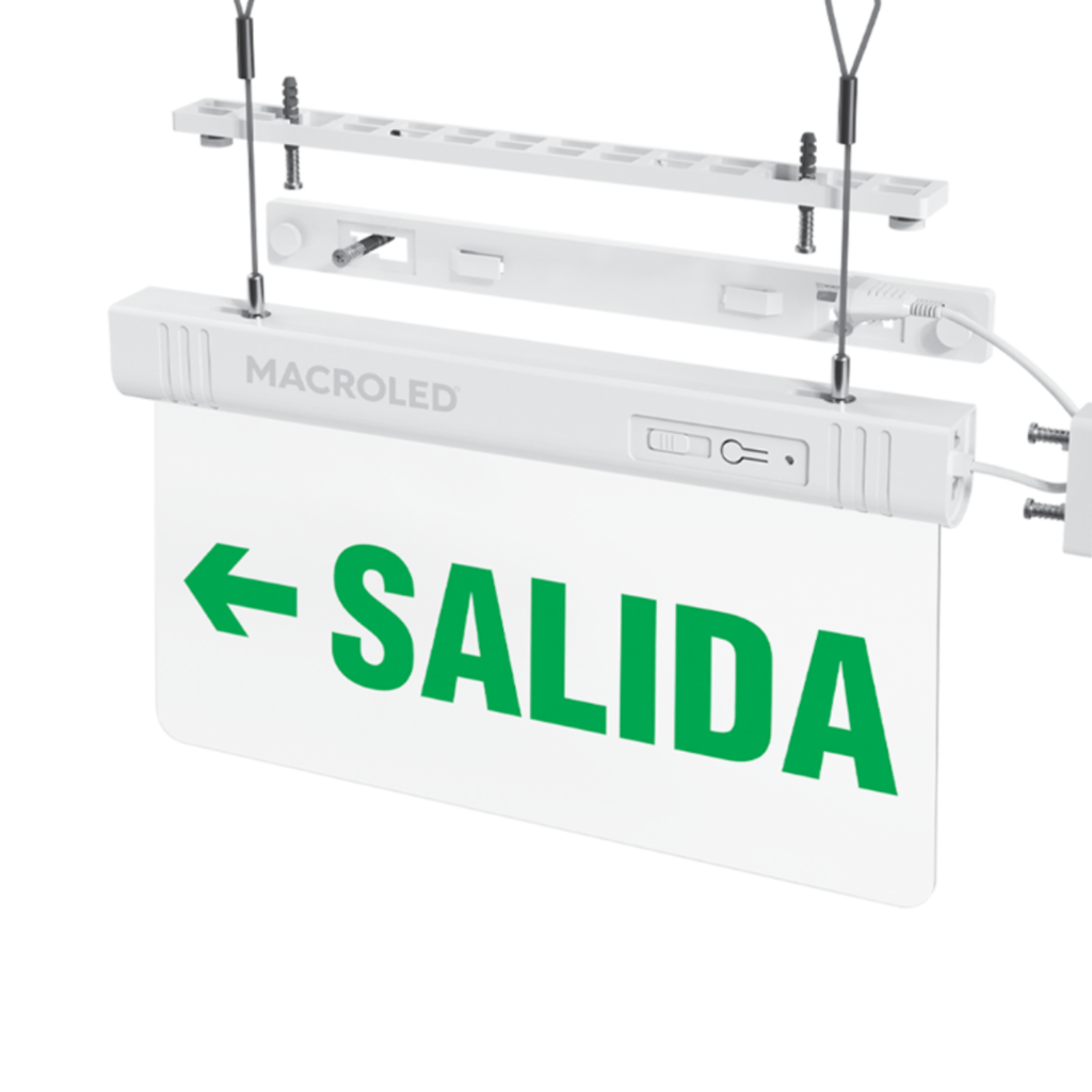 CARTEL DE SALIDA DE EMERGENCIA LUMINOSO (SALIDA IZQUIERDA)