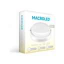TORTUGA MACROLED REDONDA MARCO BLANCO 18W - IP54 - AC100-265V - FP:0,9 - 1620 lm - BLANCO CALIDO