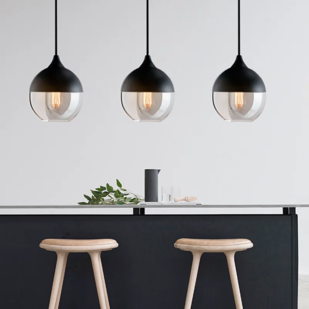 MITTE - COLGANTE 1 LUZ E27 NEGRO