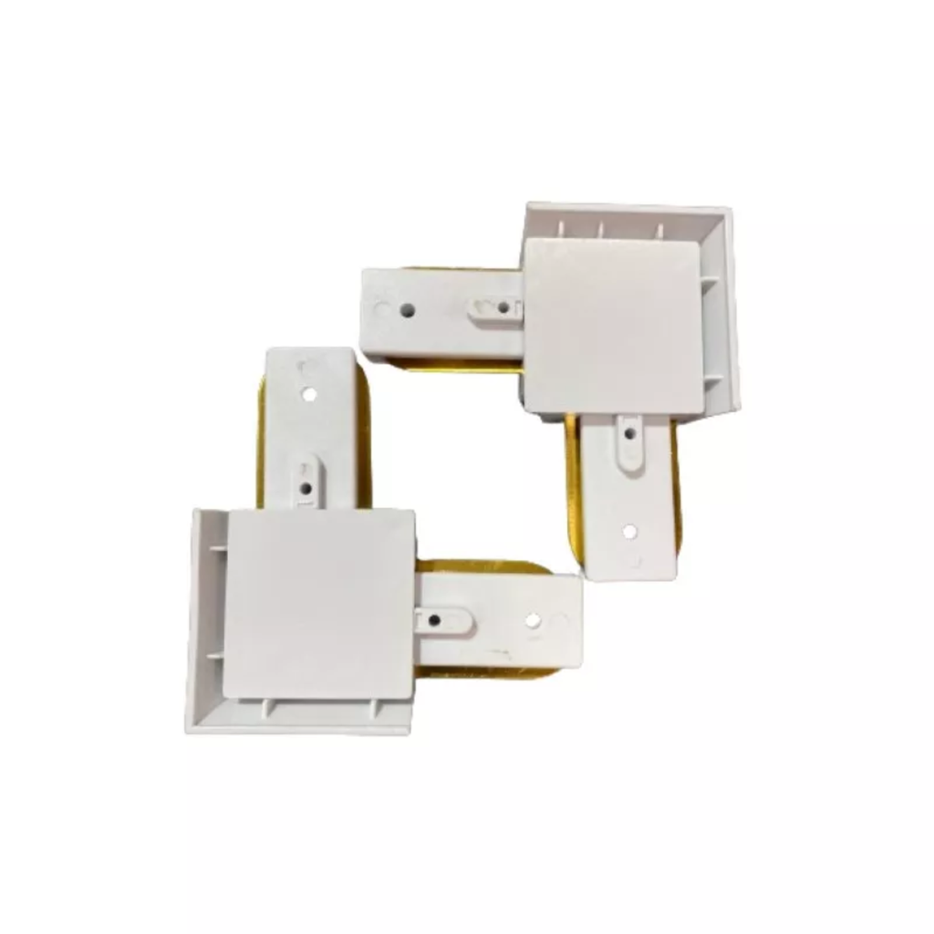 ACCESORIO - UNION 90° PARA TRACKER BLANCO