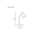 V. flex bco. soft touch; dim. + usb; cabezal bco; 4.5w led