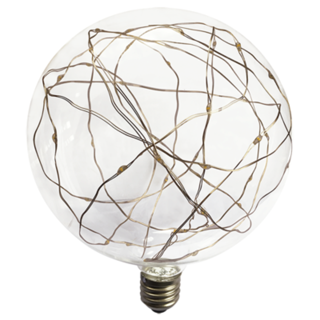 LAMPARA LED FANTASIA CON HILOS GLOBO TBCIN - 2W - CALIDA