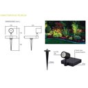LUMINARIA A LED DE JARDÍN AUTÓNOMA SOLAR ESTACA