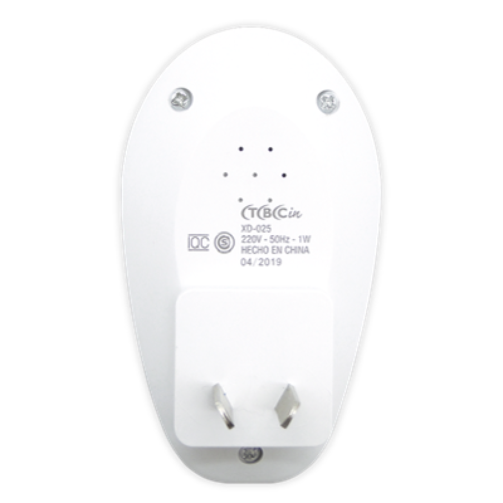 LUZ DE NOCHE A LED TBCIN CON TECLA - LUZ CALIDA - 220V - 1W