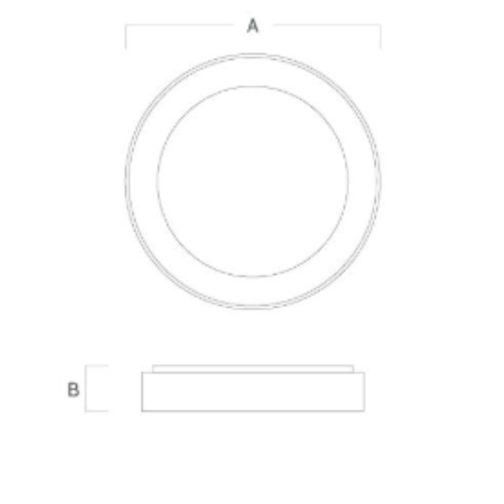 Iluminación Interior de techo VK N BAGEL 80w blanco4960 lmD 780x H 100 mm