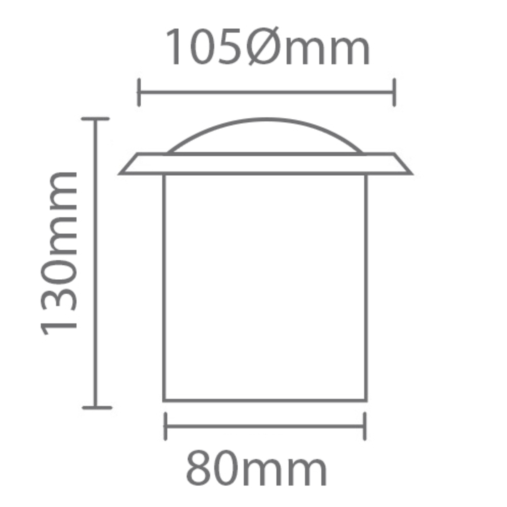 EMBUTIDO GU10 W: 11,5cmØ
D: 9,6cm
Ho: 10,5cmØ  