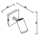 SISTEMA GU10 W: 12cm
H: 15,4cm
D: 18cm  