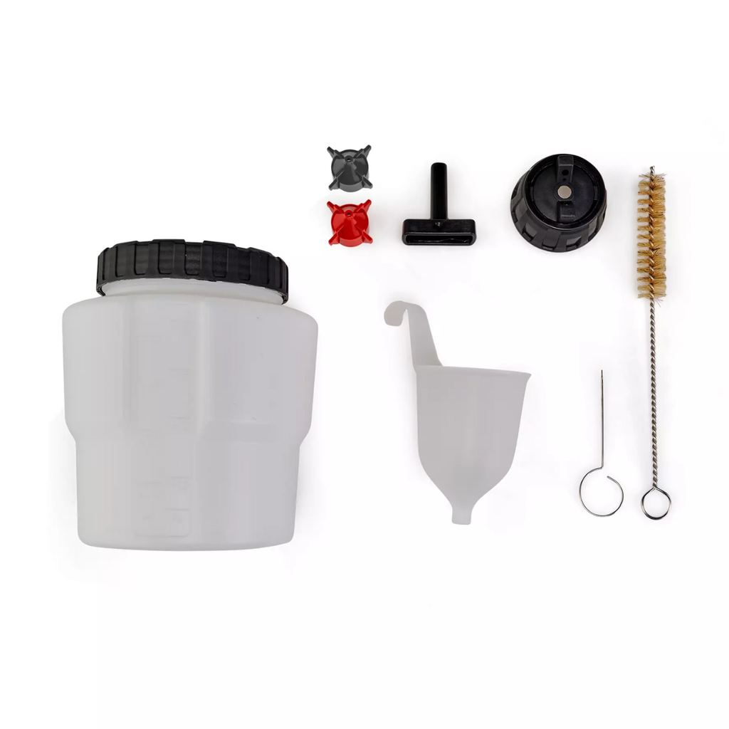 TC-SY 18/60 Li sola- Pistola de pintar inalámbrica 18V. Capacidad del tanque 800ml - Salida de aire ajustable a posición vertical y horizontal - Batería compatible con Power x-Change. Equipo sin batería ni cargador.