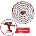 TE-CD 18-48 LI-I Taladro Inalámbrico con percusión. Batería Compatible con Power X-Change - Torque: 48 Nm - Engranaje: 2 velocidades Velocidad: 0 – 320 min- 1 / 0 – Ajustes de torque: 23 + 1 + 1- Mandril: 13 mm - Tiempo de carga: 30 min. Equipo sin bateria ni cargador.
