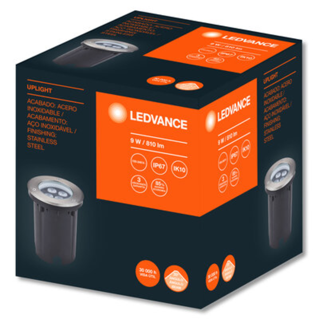 Dis-LEDVANCE UPLIGHT 9W 5000K 20° IP67