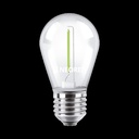 BULBO S14 FILAMENTO MACROLED 1W E27 AC180-265V VERDE