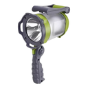 Linterna Led 60WLed + Luz de camping + Luz intermitente + Estación de carga -  Apto intemperie - +Indicador de nivel de batería - Manija plegable en dos posiciones  Base plegable - Cargador 220V + p/auto + cable USB  incluidos - Autonomía aproximada 3,5 / 1,5Hs. - Batería de Litio