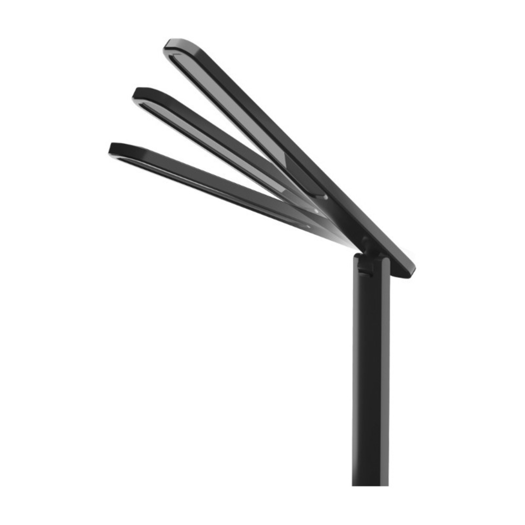 Velador diana negro 7w dimerizable con carga USB Macroled