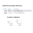 Unidireccional NICO II GU10  de aplicar en pared apto para intemperie. Cuerpo construido en chapa de acero galvanizado. Difusor de vidrio. 