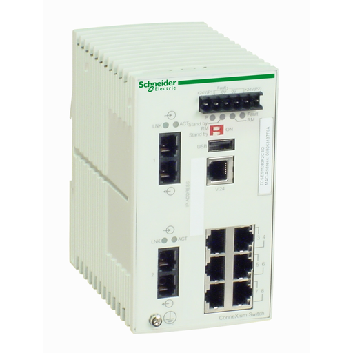[SCHTCSESM083F2CU0] ETHERNET SWITCH ADMIN.6TX/2FO MM