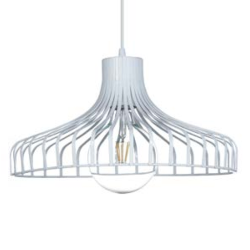 [FERC-170BLA] Colgante "VIANA" (Ø 400 H: 220 mm.) BLANCO