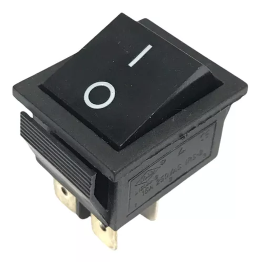 [DAYNLLA6600N] LLAVE TECL 4C16A ON-OF NEGRO