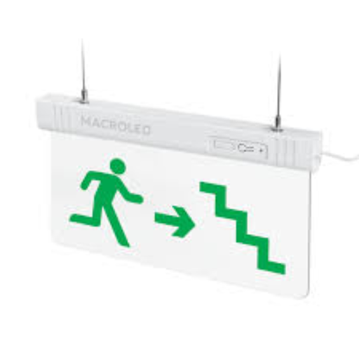 [CORCSL-ESCALERA] CARTEL DE SALIDA DE EMERGENCIA LUMINOSO (HOMBRE ESCALERA)