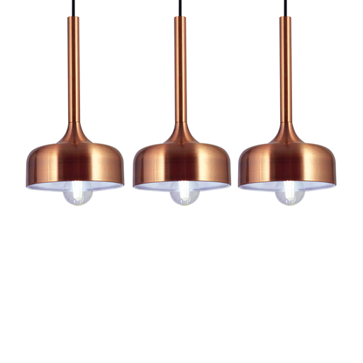 [DABGINEBRAX3C] Colgante de chapa ø20cm para E27,en liston de 80cm