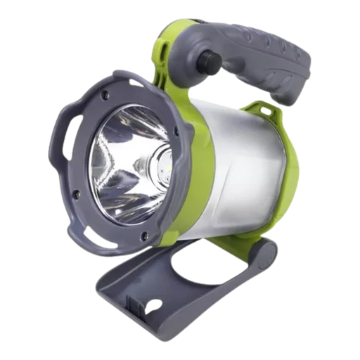 [ATO60SN] Linterna Led 60WLed + Luz de camping + Luz intermitente + Estación de carga -  Apto intemperie - +Indicador de nivel de batería - Manija plegable en dos posiciones  Base plegable - Cargador 220V + p/auto + cable USB  incluidos - Autonomía aproximada 3,5 / 1,5Hs. - Batería de Litio
