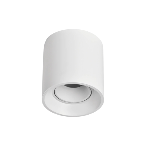 [CORAPRDR-X1-B-PC] ARTEFACTO PLAFON REDONDO DICRO X1 MOVIL PVC BLANCO RANURADO