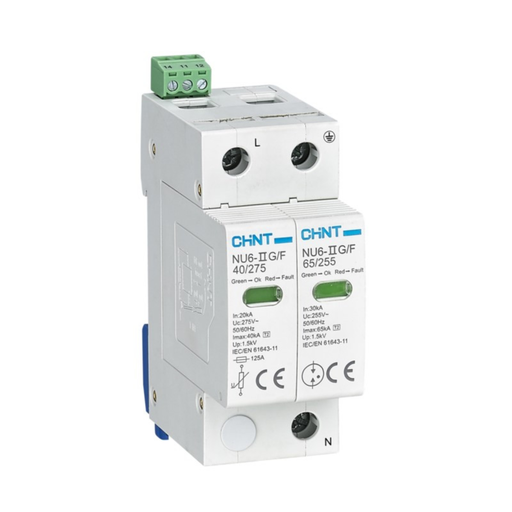[CORNU6-IIG 40kA/275V 2P] PROTECTOR CONTRA SOBRE TENSIONES - 2 POLOS 40 KA/275V