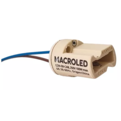 [CORCON-G9-CAB] CONECTOR CERÁMICO G9 CON 15CM DE CABLE